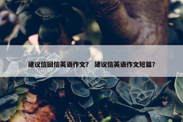 建议信回信英语作文？ 建议信英语作文短篇？