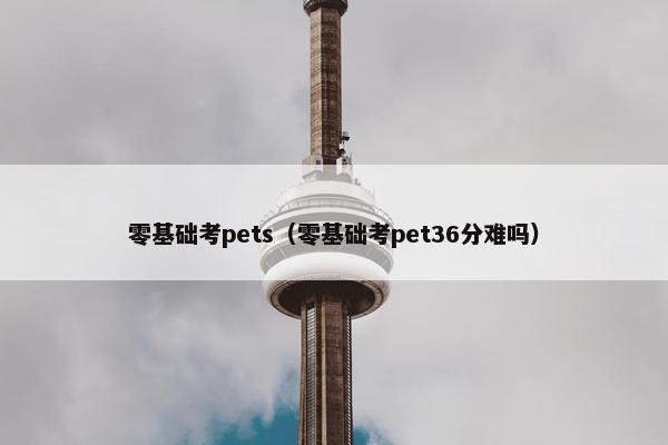零基础考pets（零基础考pet36分难吗）