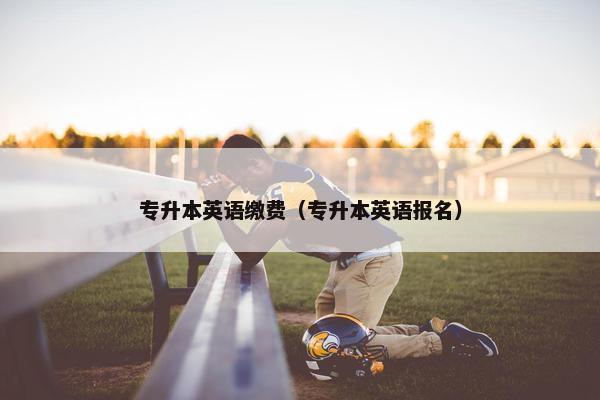 专升本英语缴费（专升本英语报名）