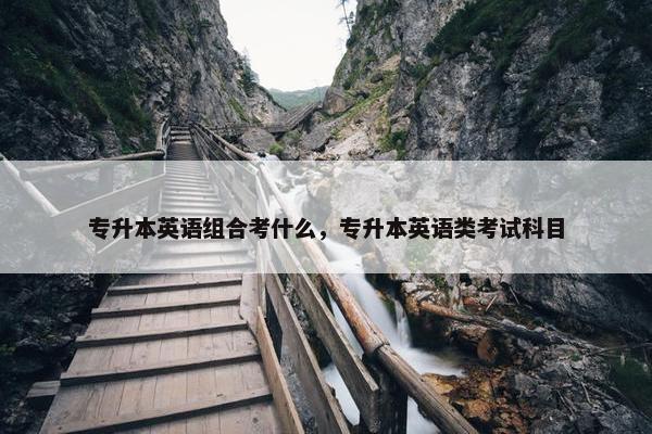 专升本英语组合考什么，专升本英语类考试科目