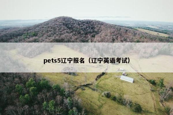pets5辽宁报名（辽宁英语考试）