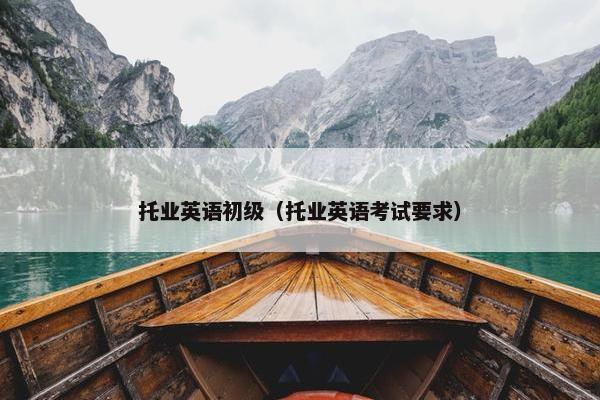 托业英语初级（托业英语考试要求）