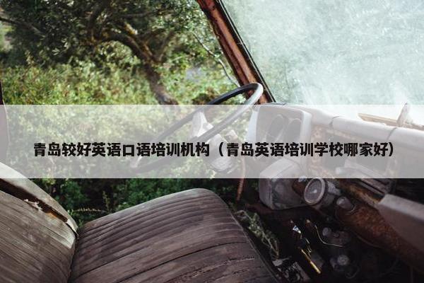 青岛较好英语口语培训机构（青岛英语培训学校哪家好）
