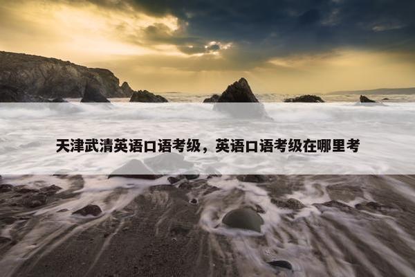 天津武清英语口语考级，英语口语考级在哪里考