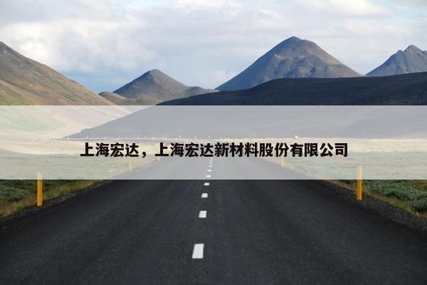 上海宏达，上海宏达新材料股份有限公司