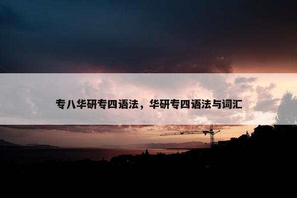 专八华研专四语法，华研专四语法与词汇