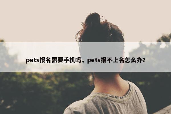 pets报名需要手机吗，pets报不上名怎么办?