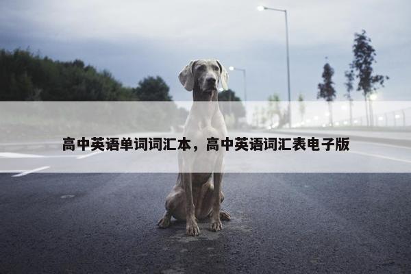 高中英语单词词汇本，高中英语词汇表电子版