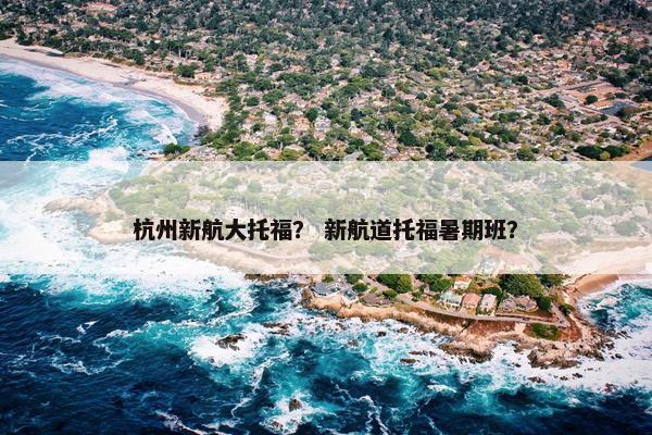 杭州新航大托福？ 新航道托福暑期班？