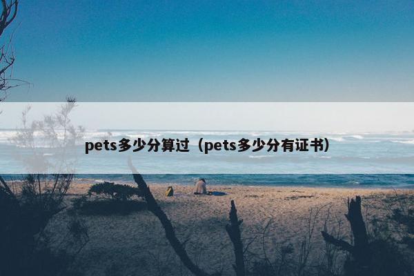 pets多少分算过（pets多少分有证书）