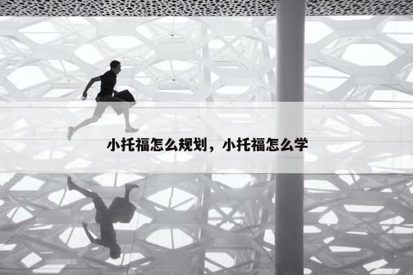 小托福怎么规划，小托福怎么学