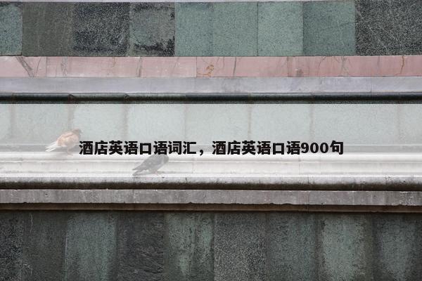酒店英语口语词汇，酒店英语口语900句