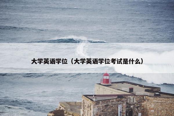 大学英语学位（大学英语学位考试是什么）