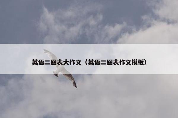 英语二图表大作文（英语二图表作文模板）