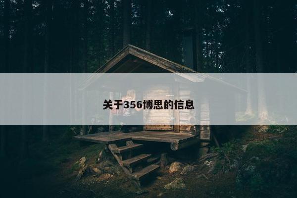 关于356博思的信息