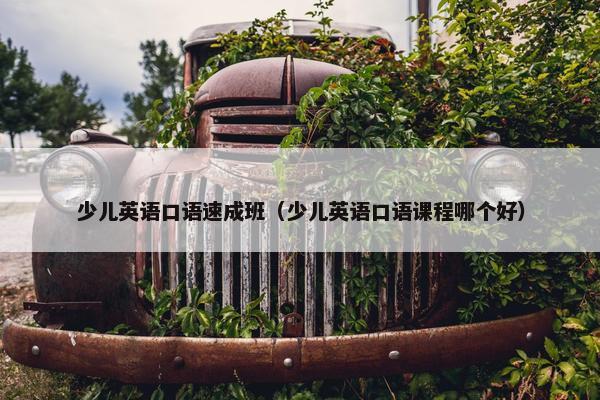 少儿英语口语速成班（少儿英语口语课程哪个好）