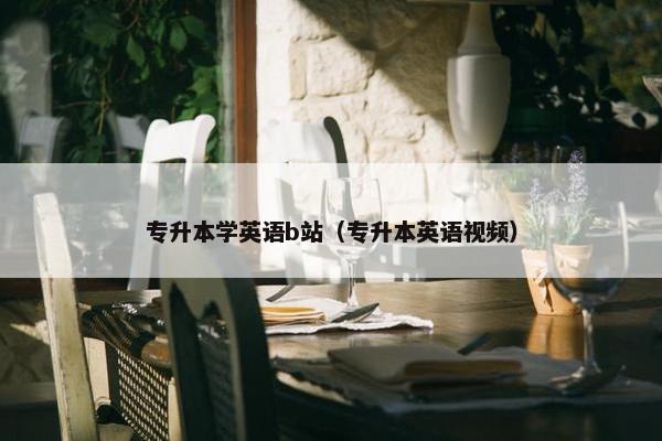专升本学英语b站（专升本英语视频）