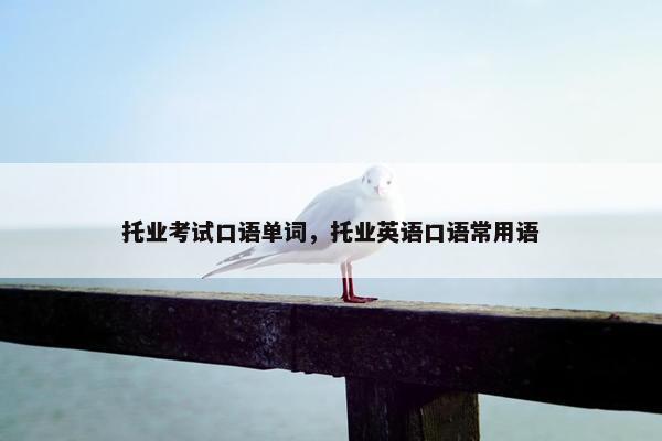托业考试口语单词，托业英语口语常用语