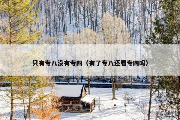 只有专八没有专四（有了专八还看专四吗）