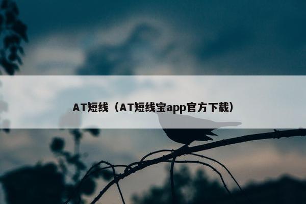AT短线（AT短线宝app官方下载）