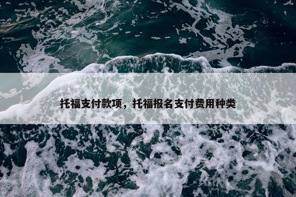 托福支付款项，托福报名支付费用种类