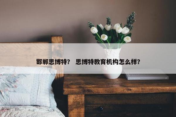 邯郸思博特？ 思博特教育机构怎么样？