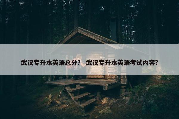 武汉专升本英语总分？ 武汉专升本英语考试内容？