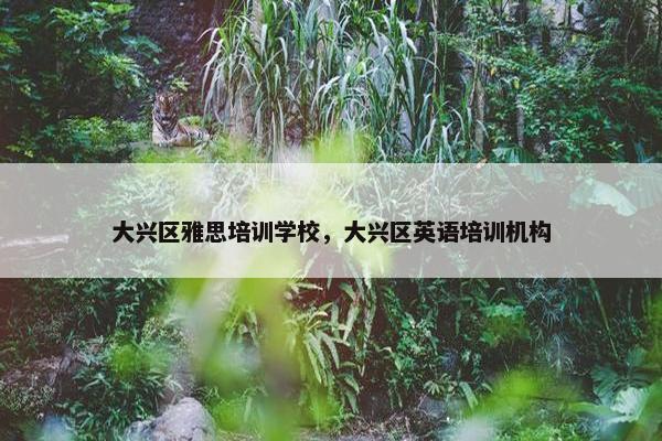 大兴区雅思培训学校，大兴区英语培训机构
