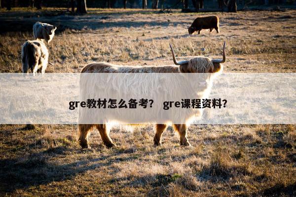 gre教材怎么备考？ gre课程资料？