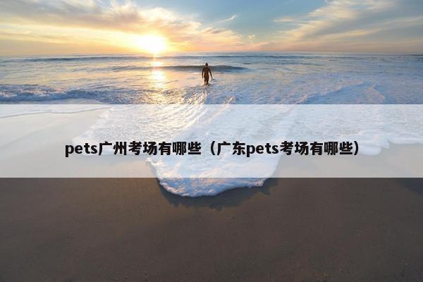 pets广州考场有哪些（广东pets考场有哪些）