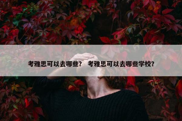 考雅思可以去哪些？ 考雅思可以去哪些学校？