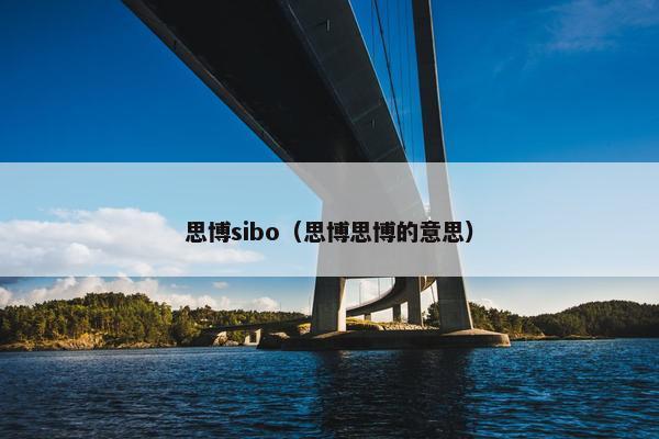 思博sibo（思博思博的意思）
