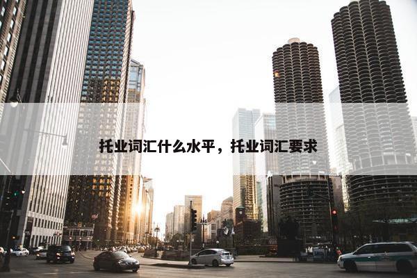 托业词汇什么水平，托业词汇要求