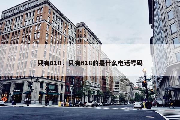 只有610，只有618的是什么电话号码