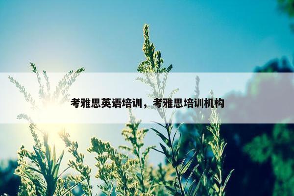 考雅思英语培训，考雅思培训机构