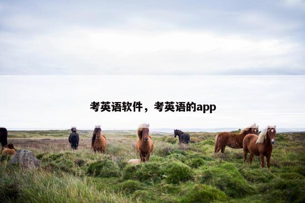 考英语软件，考英语的app