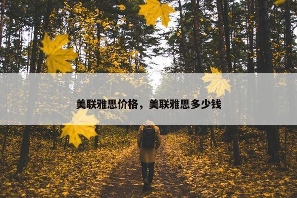 美联雅思价格，美联雅思多少钱