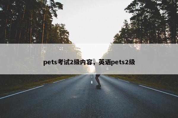 pets考试2级内容，英语pets2级