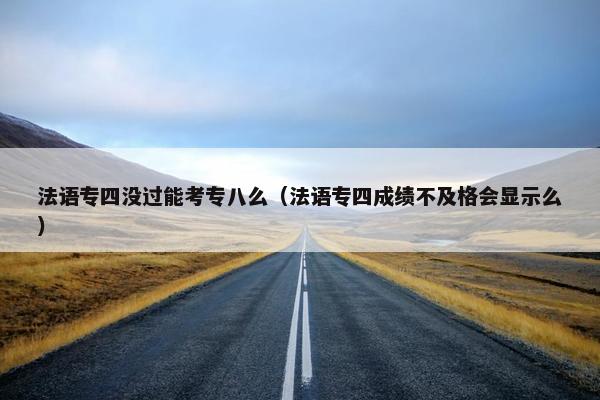 法语专四没过能考专八么（法语专四成绩不及格会显示么）