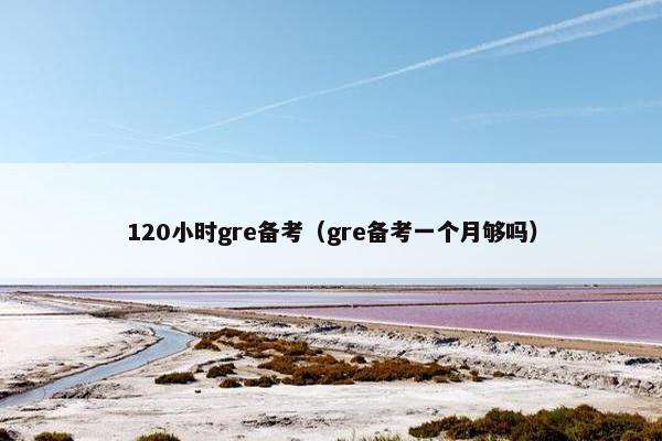 120小时gre备考（gre备考一个月够吗）