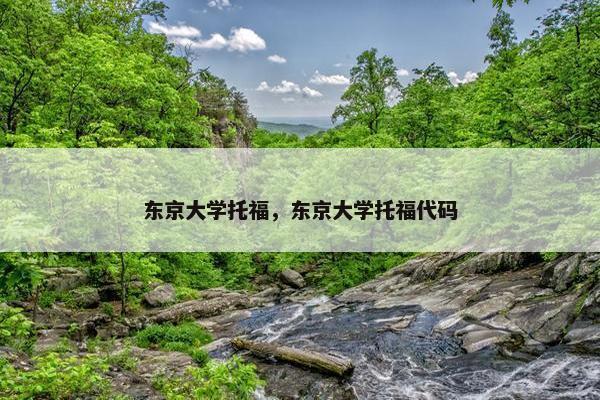 东京大学托福，东京大学托福代码