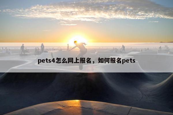 pets4怎么网上报名，如何报名pets