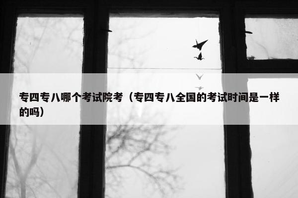 专四专八哪个考试院考（专四专八全国的考试时间是一样的吗）