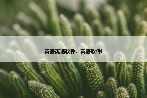 英语英语软件，英语软件l