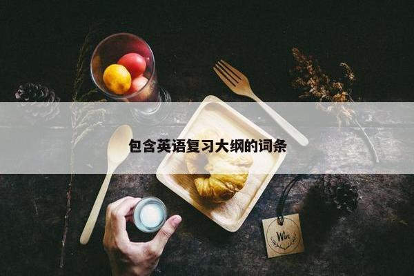 包含英语复习大纲的词条
