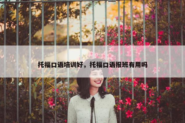 托福口语培训好，托福口语报班有用吗