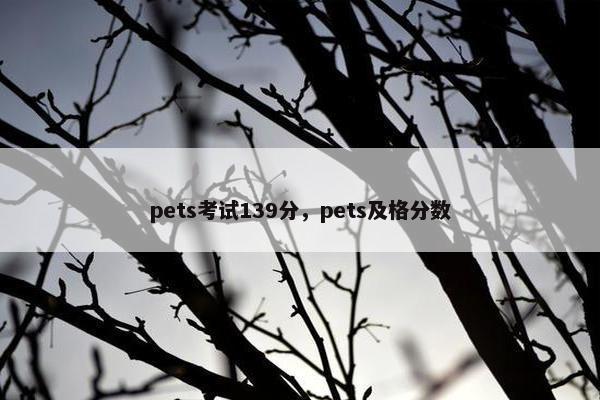 pets考试139分，pets及格分数