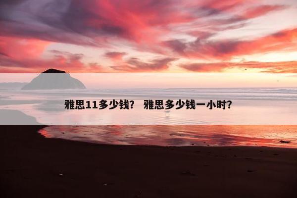 雅思11多少钱？ 雅思多少钱一小时？