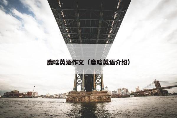 鹿晗英语作文（鹿晗英语介绍）