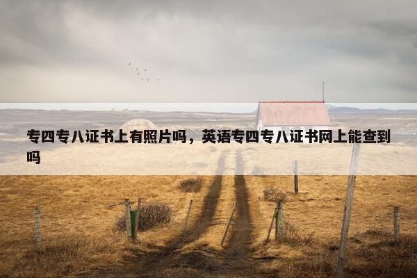 专四专八证书上有照片吗，英语专四专八证书网上能查到吗